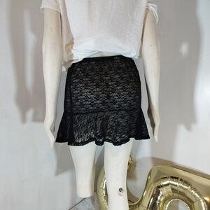 Elegant Black Lace Skirt